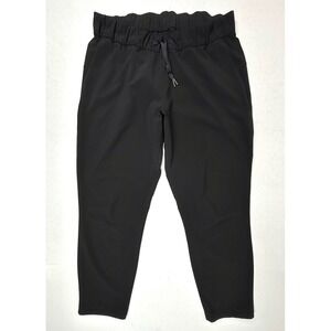 Lululemon Black On the‎ Fly Woven Drawstring Waist Pants Size 12